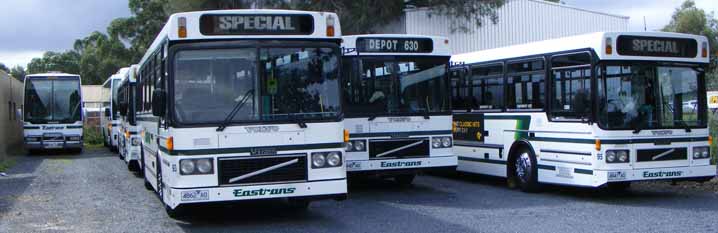 Eastrans Volvo B10BLE Volgren 92, 93 & 95 and B7R 102